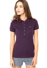 Camisa Polo Lacoste Feminina Básica